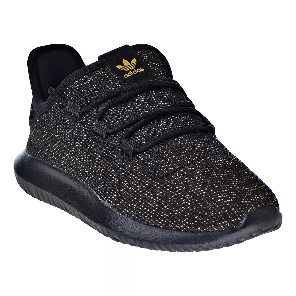Adidas Tubular Shadow Little Kids Shoes Core Black Gold Glitter