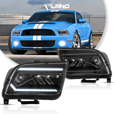 Vland LED Headlights For Ford Mustang 2005-2009 With Startup Animation LH&RH