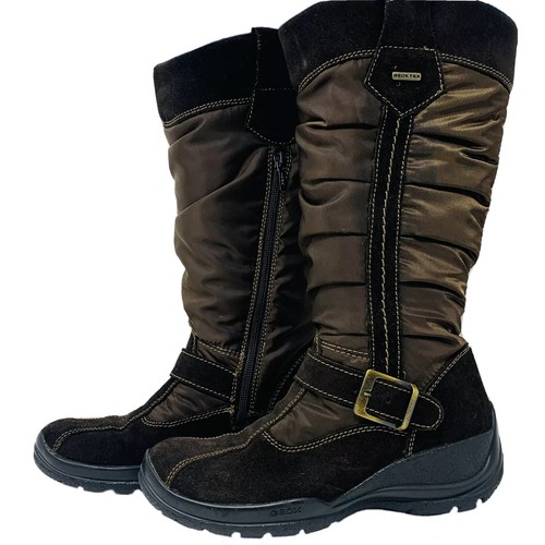 Nylon Suede Winter Boots Fleece Lined 