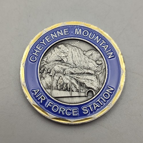 US Air Force Cheyenne Mountain Air Force Station Challenge Coin