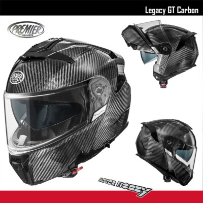 CASCO MODULARE APRIBILE IN CARBONIO PREMIER LEGACY GT CARBON ECE 22.06+ PINLOCK