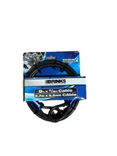 Brinks Flexweave Flexible Steel, 3/8in x 9ft Open Loop Cable Lock