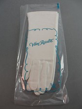 WOMAN'S VAN RAALTE GLOVES WHITE SZ 6.5 NEW NOS FORMAL EVENING COCKTAIL 10" LONG
