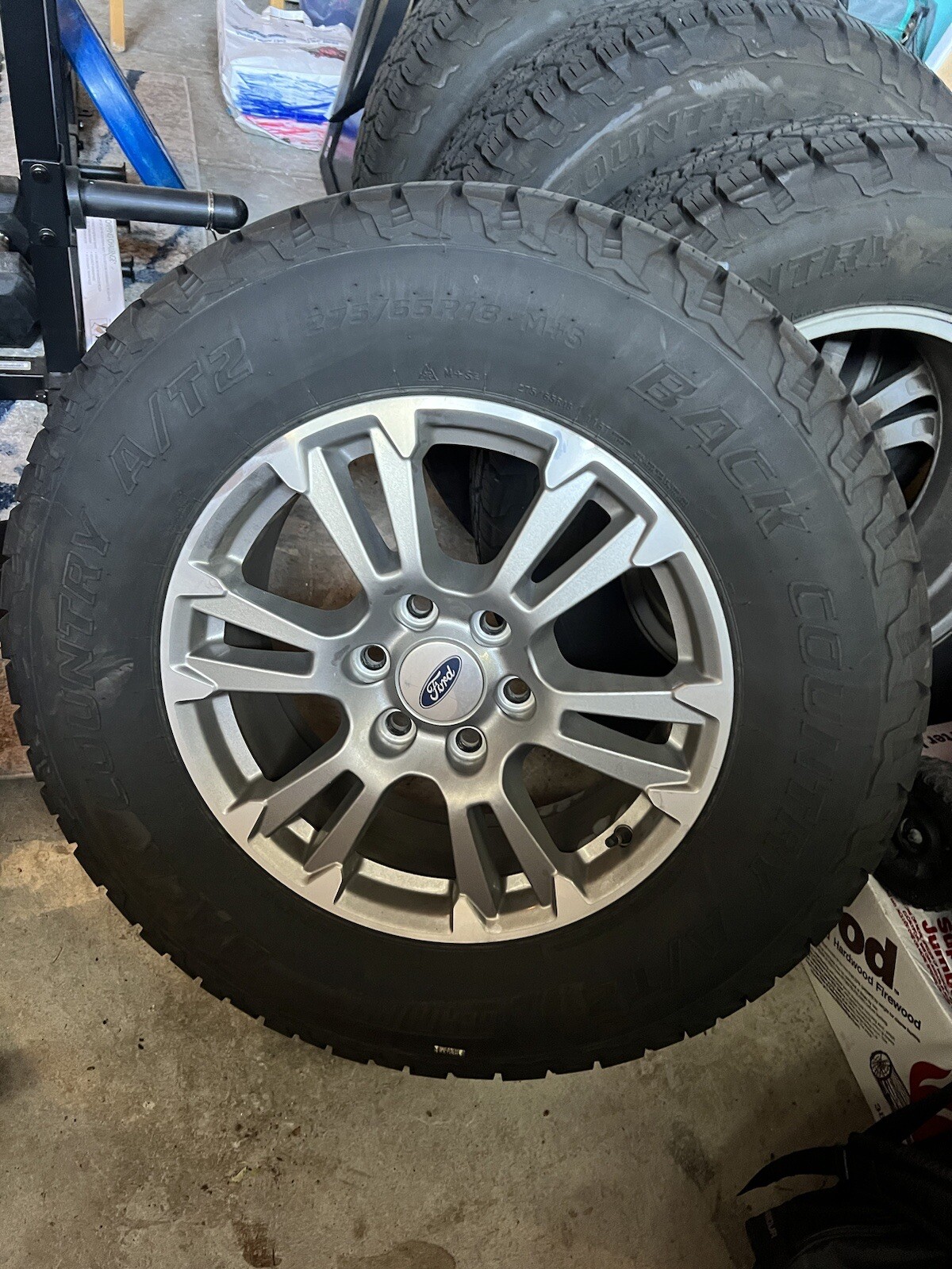 Like New 4 Back Country A/T2 275/65R18 Tires And Ford Rims eBay