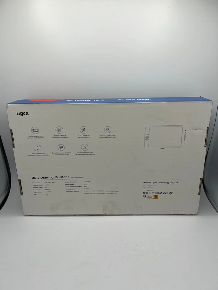 Ugee UE12 - 11,6 Zoll Grafiktablett mit umfangreicher Software-Unterstützung - Bild 2 von 2