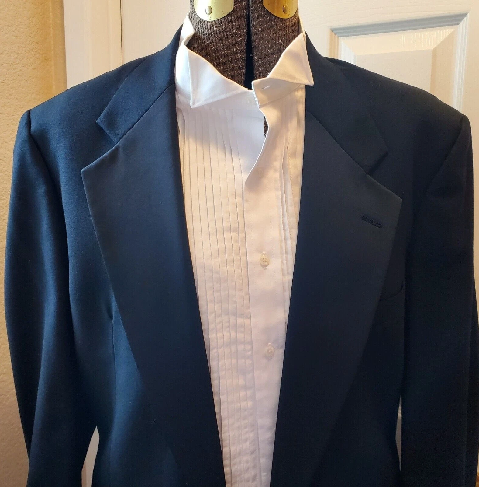 CHRISTIAN DIOR BLAZER CAPPOTTO SMOKING UOMO MONSIEUR PARIS NY NERO TAGLIA 42 R