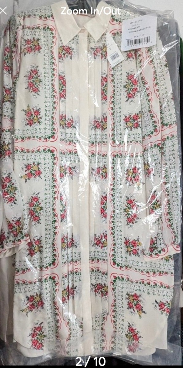 SALE★TORY BURCH★素敵な刺繍Lilianaドレス NEW Tory Burch Lila 90mm Gathered Scrunch Floral Embroidered