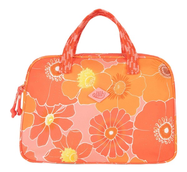 Oilily Celia Cosmetic Bag Handtasche Tasche Shell Pink Koralle Orange Neu-image