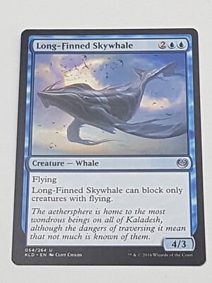 Magic the Gathering Einzelkarte Long-Finned Skywhale bespielt