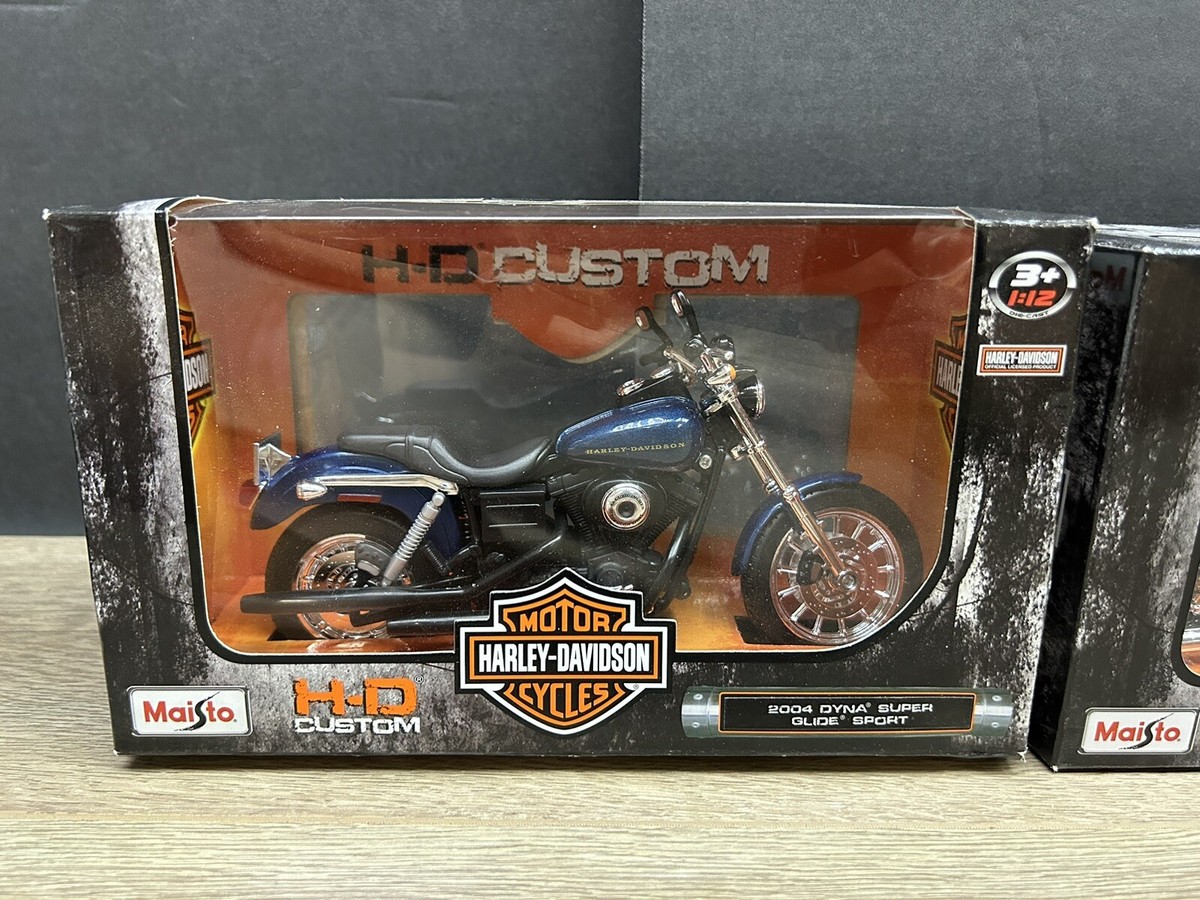 Maisto Harley Davidson 1/12 Scale Dyna Super Glide & XL 1200V
