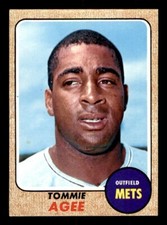 1968 Topps Baseball #465 Tommie Agee EX *f2