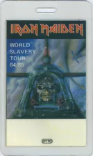 IRON MAIDEN 1984/85 Slavery Tour Laminated Backstage Pass