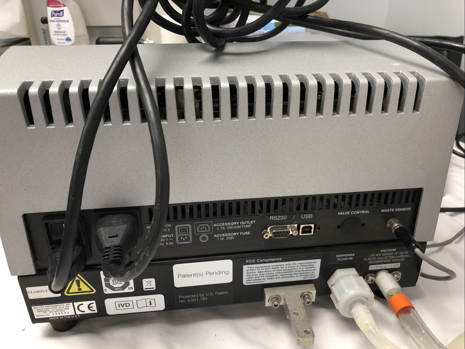 BioTek ELx405 Select CW ELX405UCWSMF Microplate Washer and Vacuum Pump