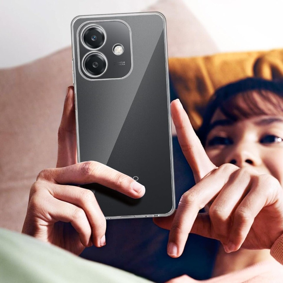 SEAHAI Trasparente Cover Per OPPO A40 4G / OPPO A40M / OPPO A60 5G, Con Protezione Schermo Integrata, 360 ° Completa Protezione Antiurto Rigida PC TPU Bumper Silicone Custodia. Nero - Foto 8