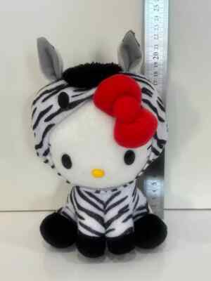 Yakult Hello Kitty ぬいぐるみ とら SANRIO Yakult hello kitty Plush doll Stuffed rare toy zebra good
