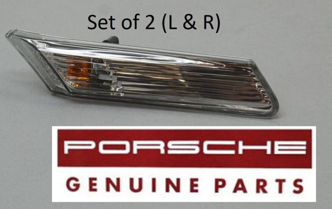 Euro Clear Front Side Marker Turn Signal Lens Lights Set L&R OEM for ...