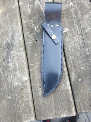 Lederscheide für Bowie Messer 8-9'' Klinge Bushcraft Survival Jagd Outdoor