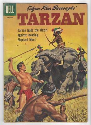 Edgar Rice Burroughs' TARZAN #122 SILVER AGE DELL COMIC BOOK Jungle CIRCA 1961