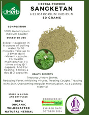 [idHerb] POLVERE HELIOTROPIUM INDICUM SANGKETAN Erbe Biologiche Naturali