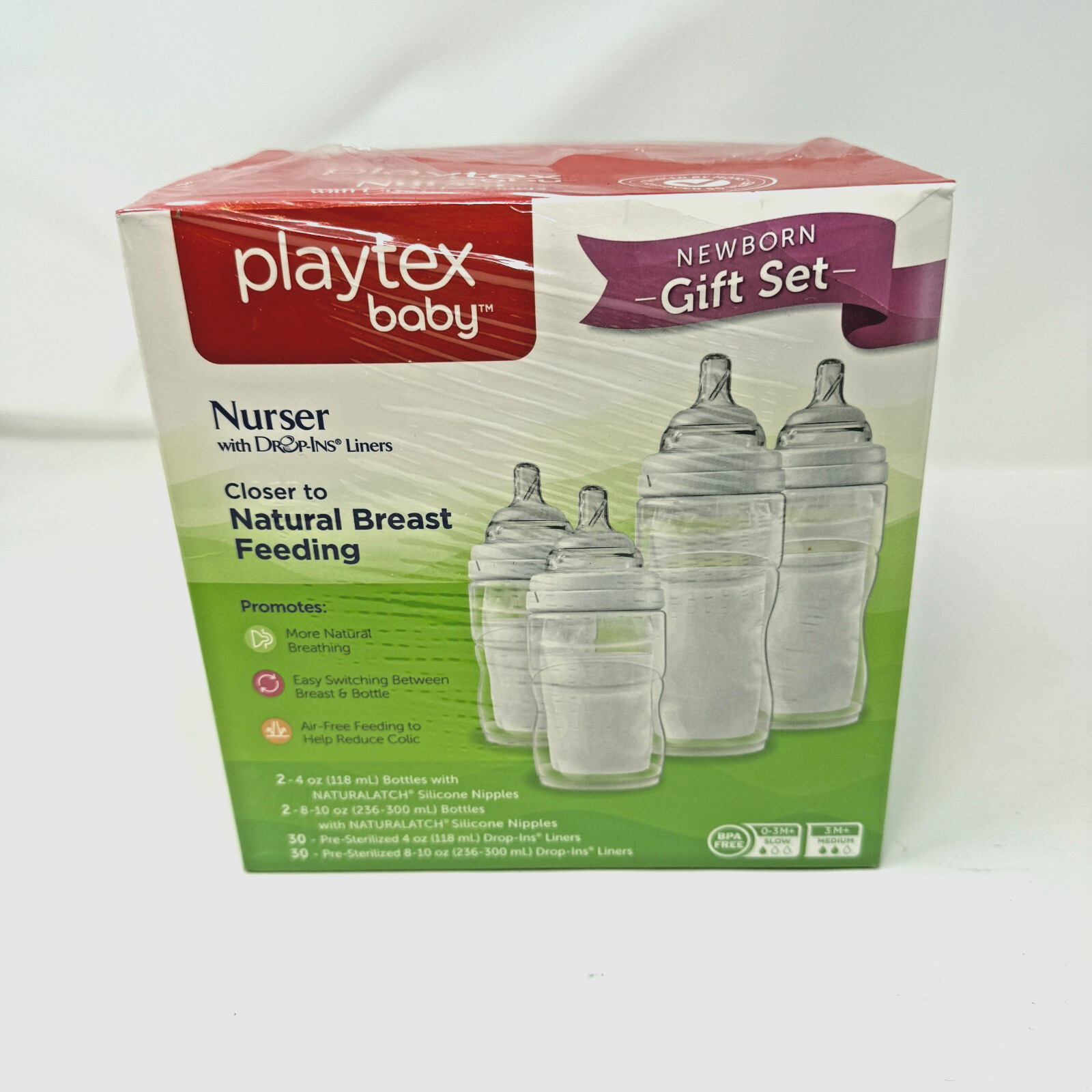 60 Drop In Liners Newborn Gift Set New In Box