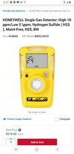 2) Honeywell BW Clips!  2 Year H2s Single Gas Detector BWC2-H