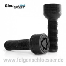 Sicustar Felgenschloss | M14x1,5 | Länge: 29mm | Kugel R14 zweiteilig (Porsche)