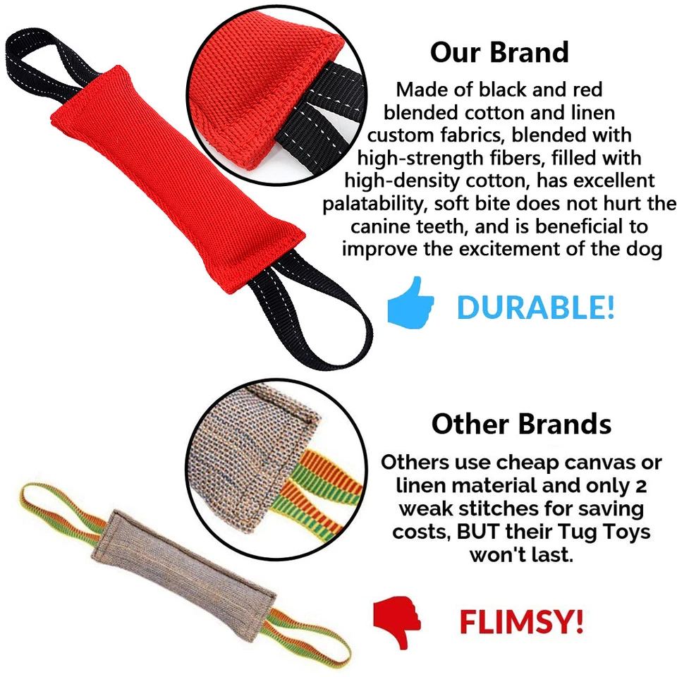 Beisswurst für Hunde Jute Beisswurst Sehr Robustes Hundespielzeug für Schutzhund - Bild 2 von 4