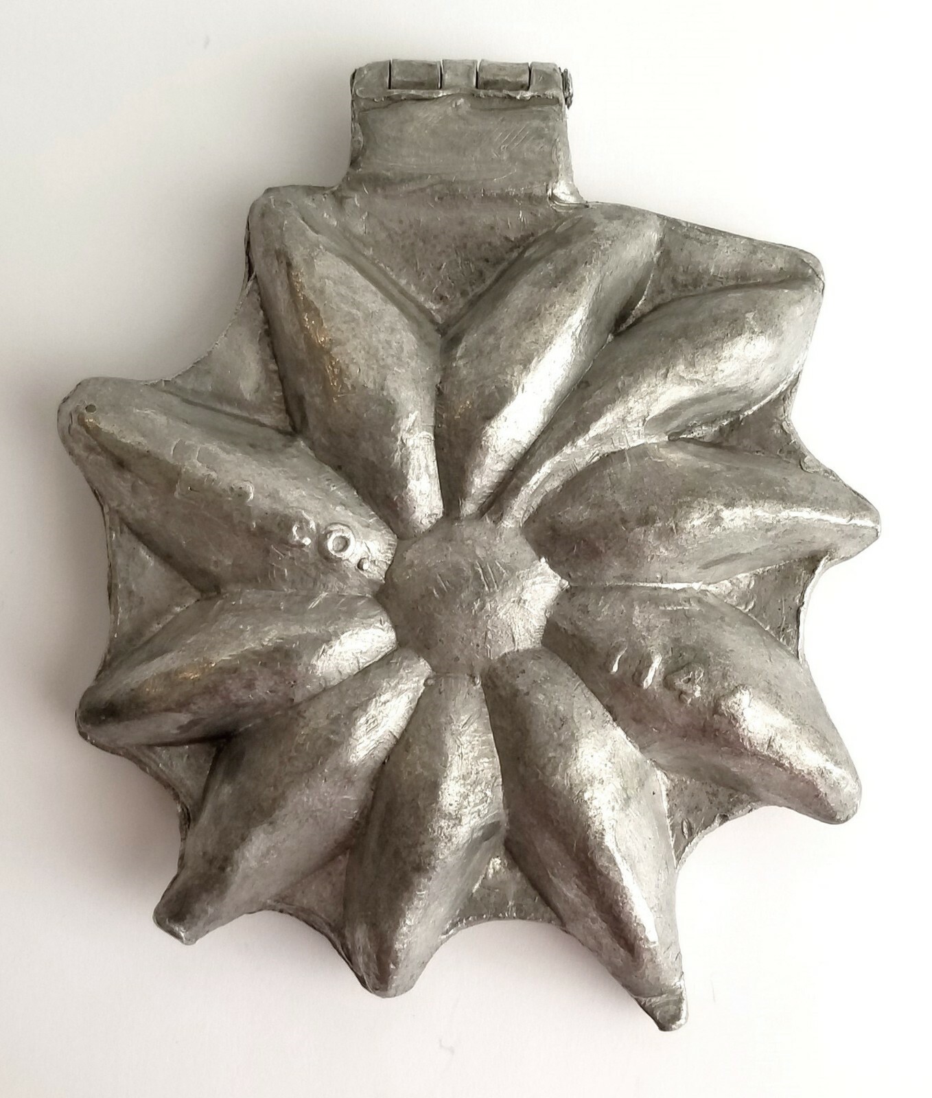 Large Antique Ice Cream Chocolate Mold E & Co NY Poinsettia Flower 1144 Version2 eBay