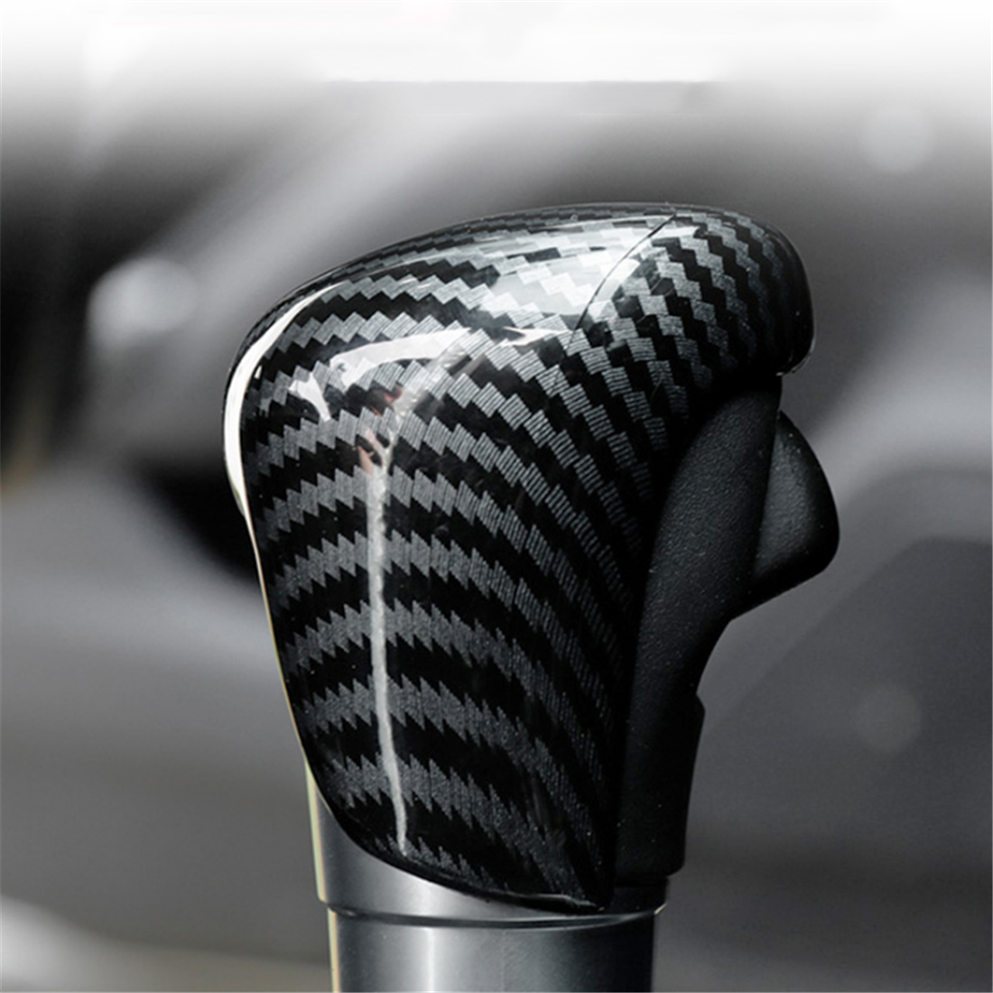 For Honda HRV HRV 2023 Carbon Fiber Car Gear Shift Knob Cover Trim
