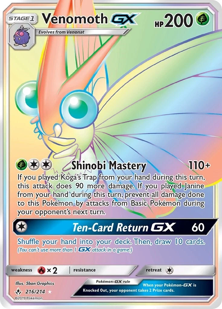 Venomoth GX Pokémon TCG Cards for sale | eBay