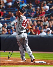 A.J. COLE  WASHINGTON NATIONALS  ACTION SIGNED 8x10