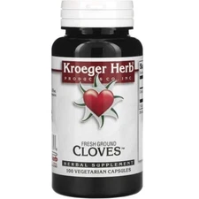 Kroeger Herb Fresh Ground Cloves 450 mg 100 Veg Caps Exp. 5/2028