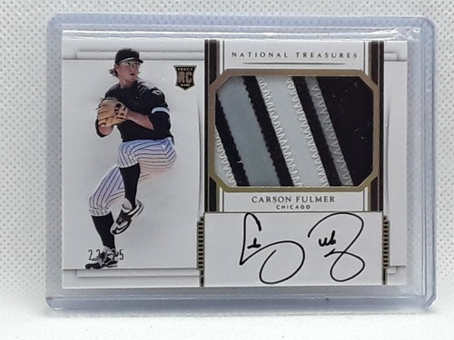 Carson Fulmer 2017 National Treasures Baseball AUTO PATCH /25 Chicago White Sox