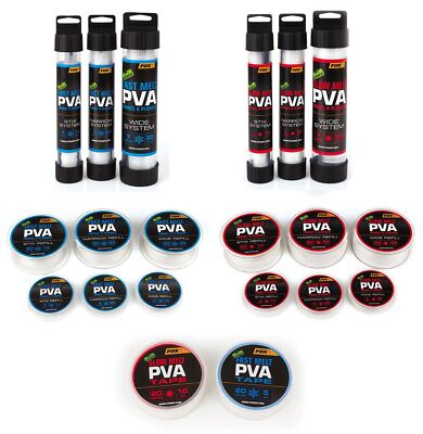 Fox Edges PVA Funnel System & Refills, Fast & Slow Melt / Carp Fishing Tackle
