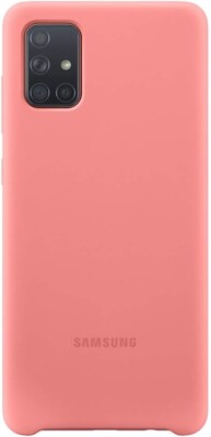 Samsung Galaxy A71 Silicone Cover Pink Silky and Soft Touch Finish