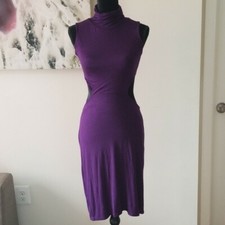 Cutout Dress Bodycon Dress by Missguided. Purple Jersey Fabric