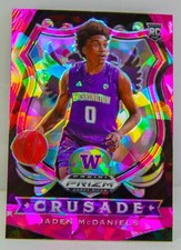 Jaden McDaniels RC 2020-21 Prizm Draft Picks Pink Ice Crusade Rookie Card #91 SP