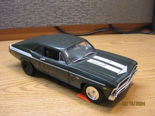 1/18 1969/70 CHEVROLET NOVA , DARK METALLIC GREEN "YENKO" BY ERTL, NO BOX - Picture 3 of 20