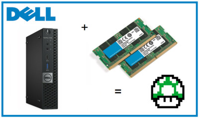 16GB -2x8GB Arbeitsspeicher RAM Upgrade für Dell OptiPlex 7060 Micro Mini PC