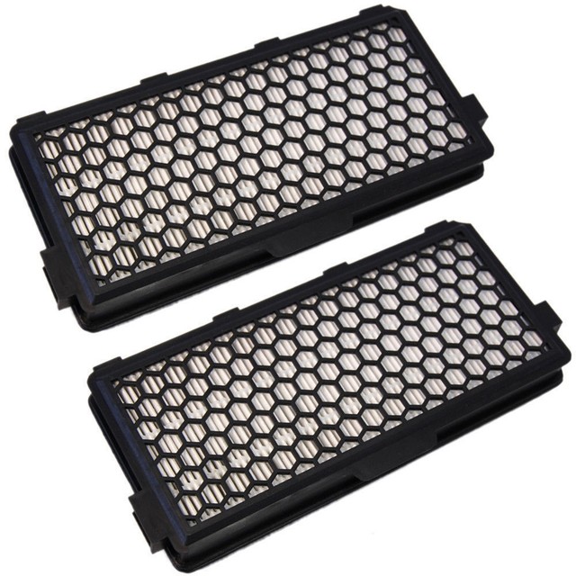 2Pack HQRP Active HEPA Filters for Miele S5281 S5381 S5484 S5580 S5981
