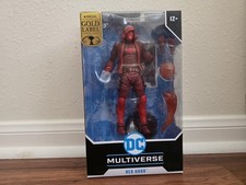 Mcfarlane DC Multiverse Batman Arkham RED HOOD Monochromatic Gold Label 7 Figure
