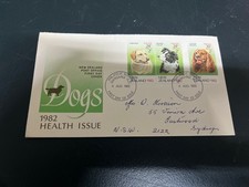 (1974) 26-12-2025 - New Zealand Children Health Issue FDC - 1982 (Dogs)