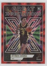 2023 Donruss Great X-Pectations Holo Red & Green Laser 5/75 Keyonte George 4g8