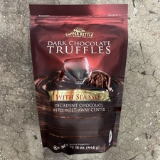 New Dark Chocolate Sea Salt Truffles - Candy Company, 16oz Holiday Snack