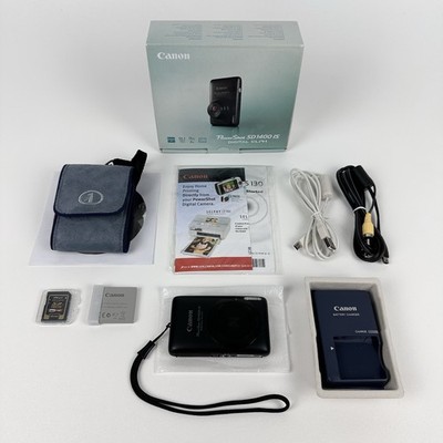 Canon PowerShot SD1400 IS 14.1MP ELPH Digital Camera Complete W/ Box, Clean