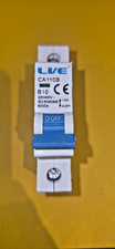 Live Electric CA110B B10 10amp type B 6ka Mcb USED Slight Cosmetic Wear
