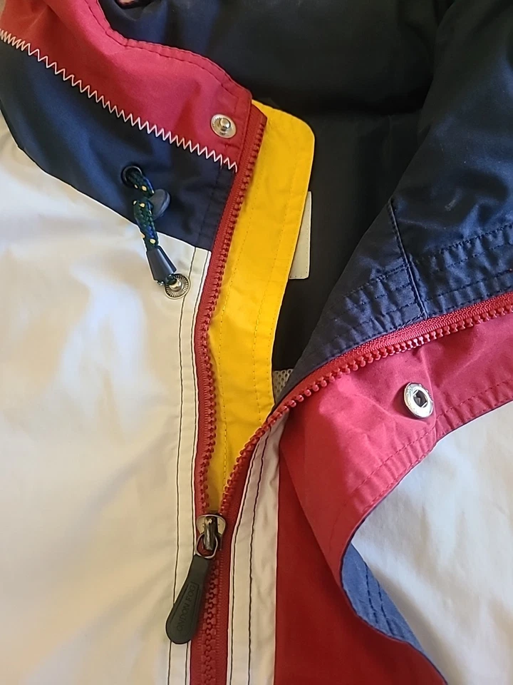 Chaqueta cortavientos vintage London Fog bloques de colores para hombre XL ropa de calle otoño informal Foto 4 de 4