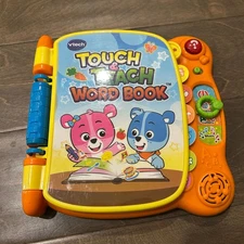 VTech Touch and Teach Word Books Education TESTED WORKING includes Batteries