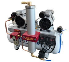 2HP/12Gallon Dental Air Compressor – Oil-Free, Auto Dryer & auto Drain, 220 volt