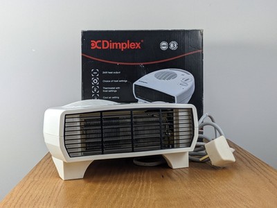 Dimplex 2 kW Flachheizlüfter, tragbar, Auswahl der Heizeinstellungen usw. 